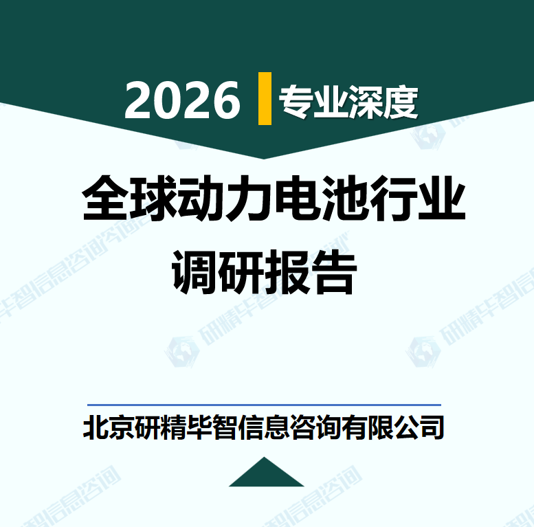 2026-2030年全球動力電池行業發展現狀與未來展望研究報告